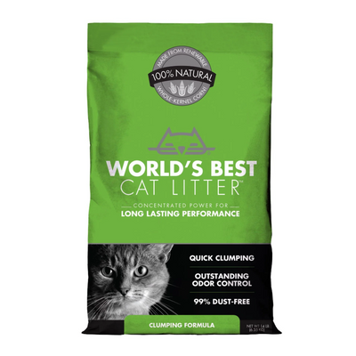 World’s Best Cat Litter Corn Kernel Clumping Cat Litter – Unscented