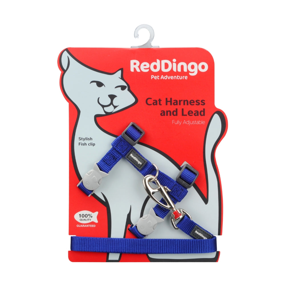 Red Dingo Cat Harness and Lead Combo Classic