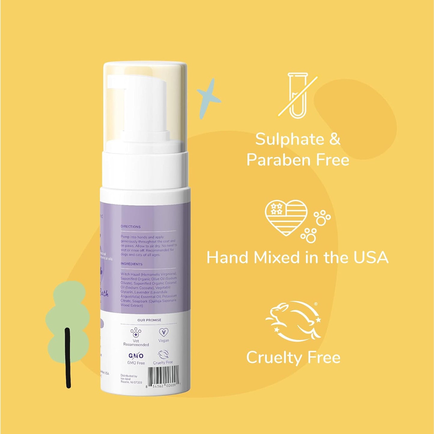 Kin+Kind Calming Waterless Bath - Lavender