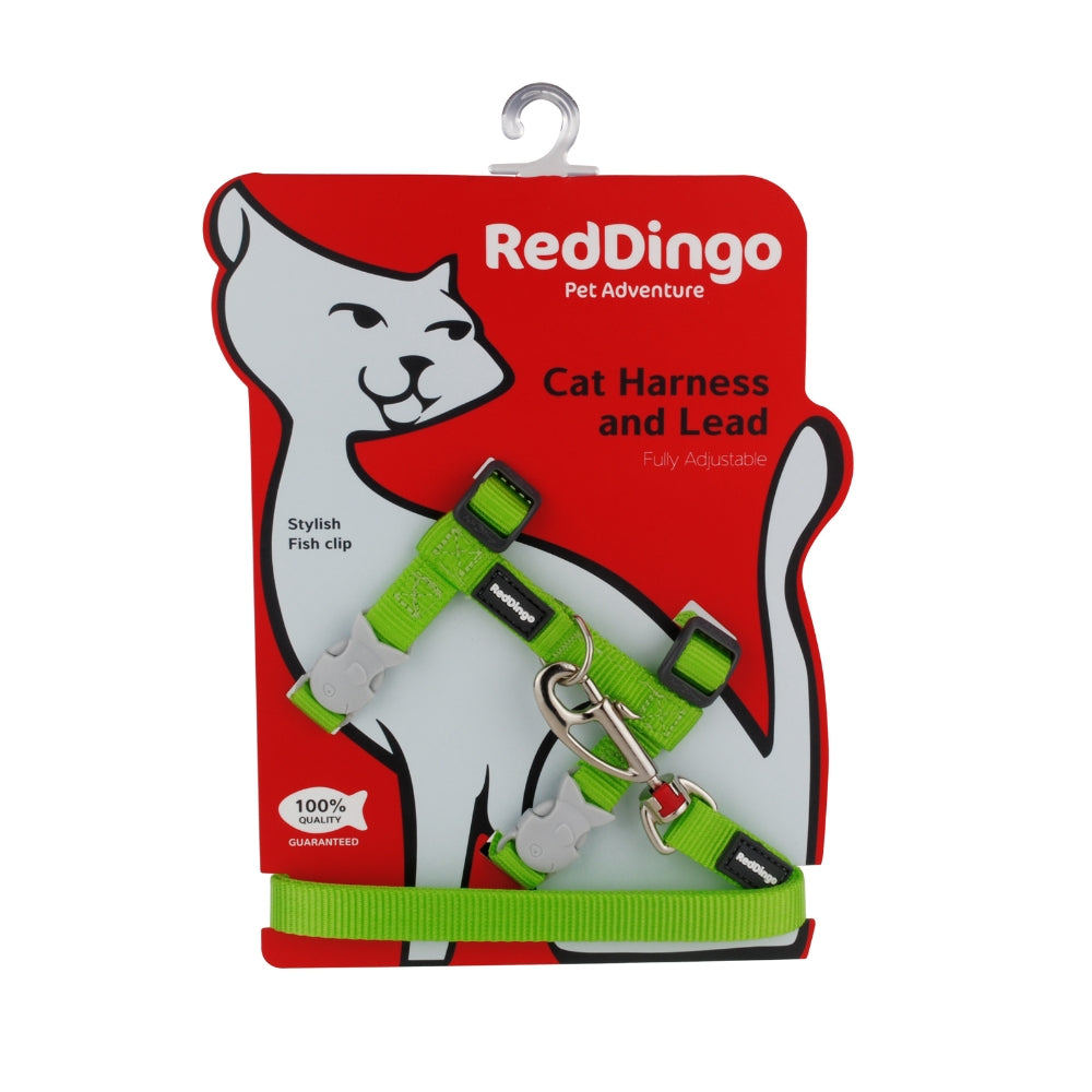 Red Dingo Cat Harness and Lead Combo Classic