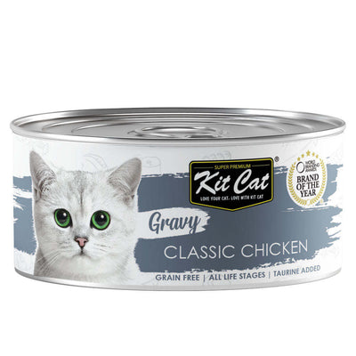 Kit Cat Gravy Classic Chicken Canned Cat Food, 70g