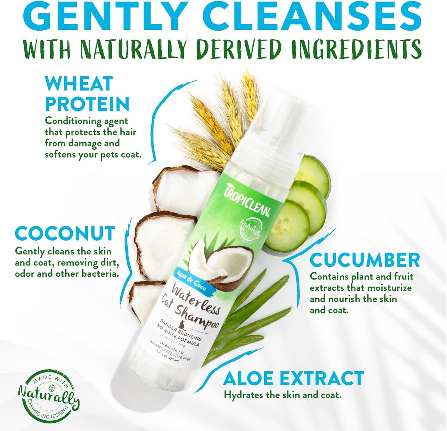 Tropiclean Dander Reducing Waterless Shampoo