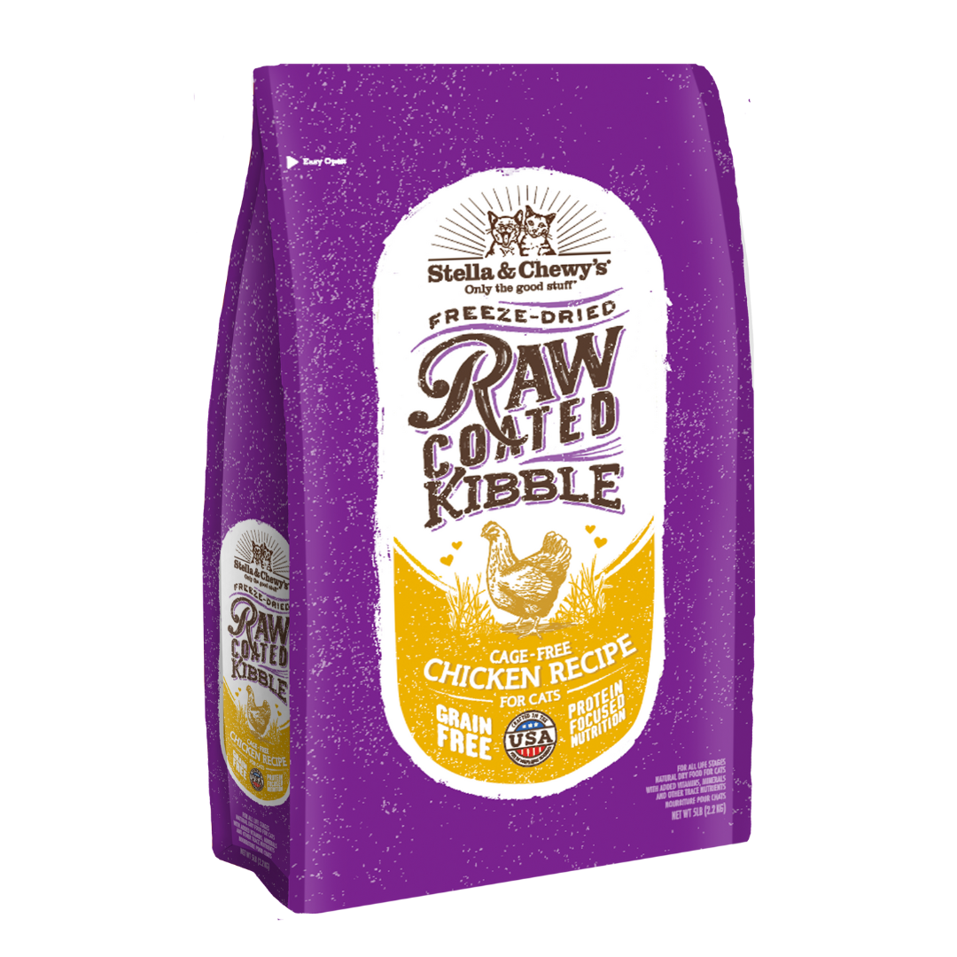 Stella & Chewy’s Raw Coated Dry Cat Food – Cage-Free Chicken