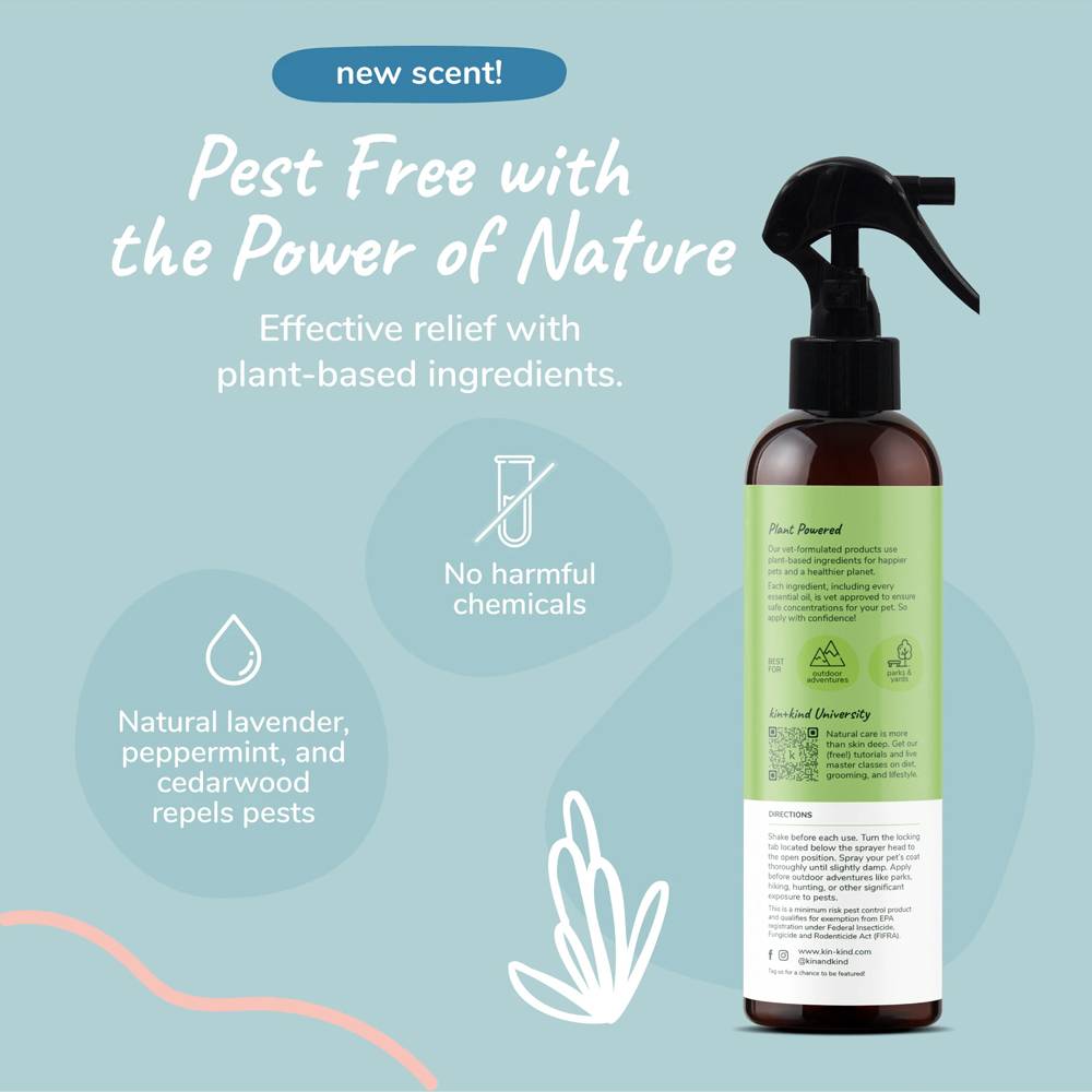 Kin+Kind Flea & Tick Protect Spray - Lemongrass