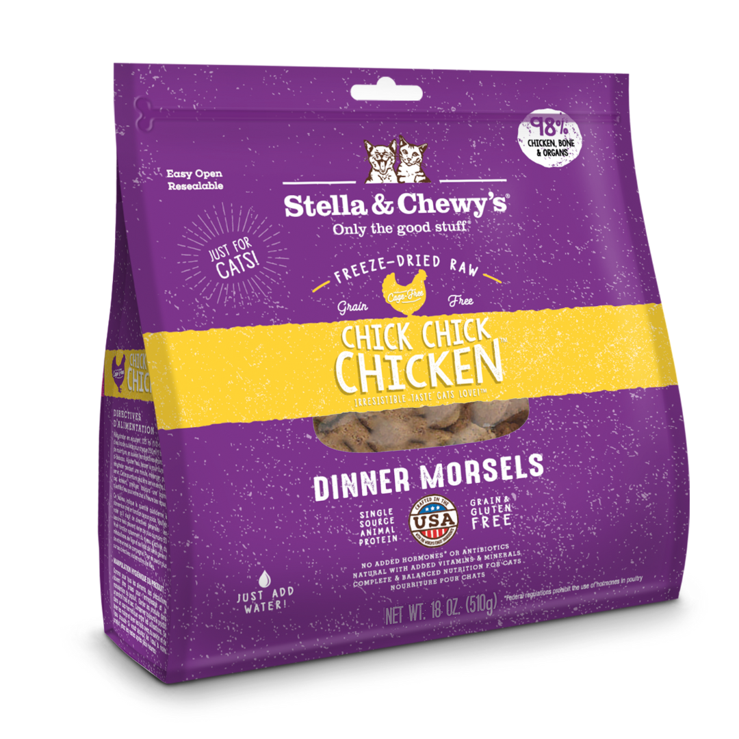 Stella & Chewy’s Dinner Morsels Freeze-Dried Cat Food – Chick Chick Chicken