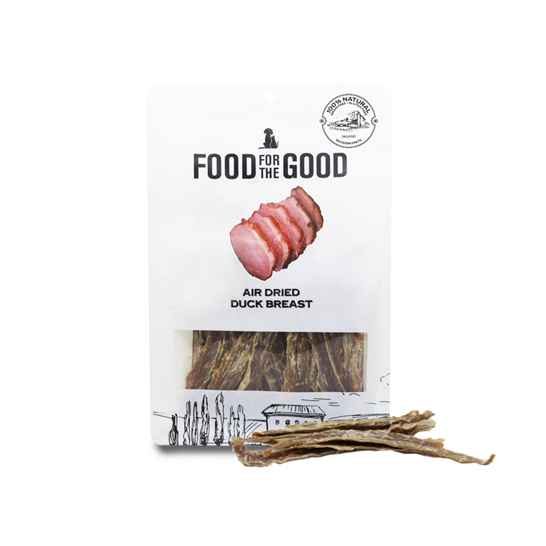 Food For The Good Air Dried Duck Breast Cat & Dog Treats, 300g