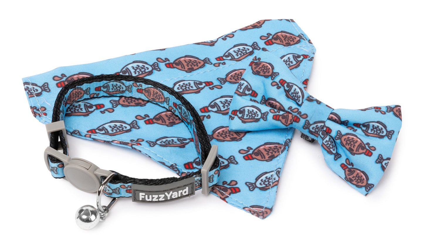 FuzzYard Cat Collar, Bandana & Bowtie Fashion Pack (assorted designs)