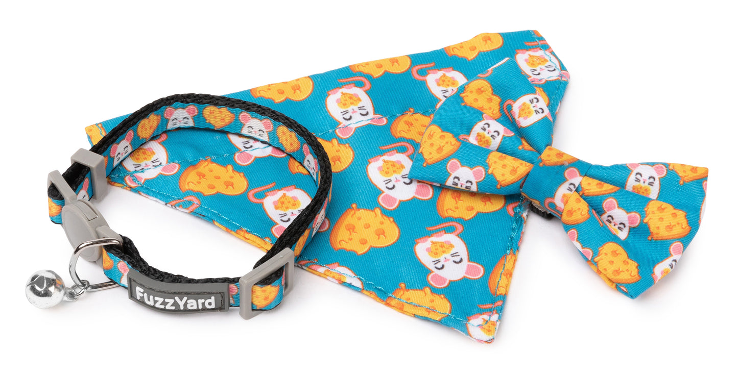 FuzzYard Cat Collar, Bandana & Bowtie Fashion Pack (assorted designs)
