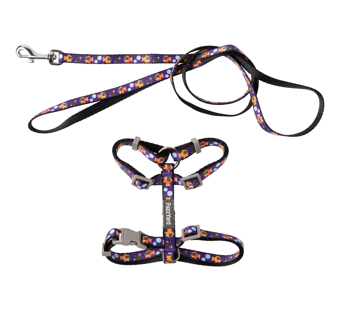 FuzzYard Cat Walking Set (assorted designs)