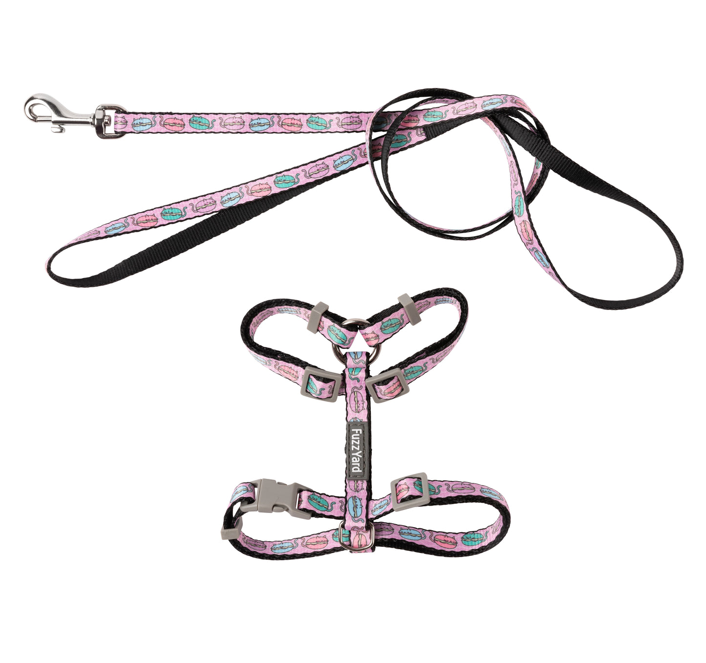 FuzzYard Cat Walking Set (assorted designs)
