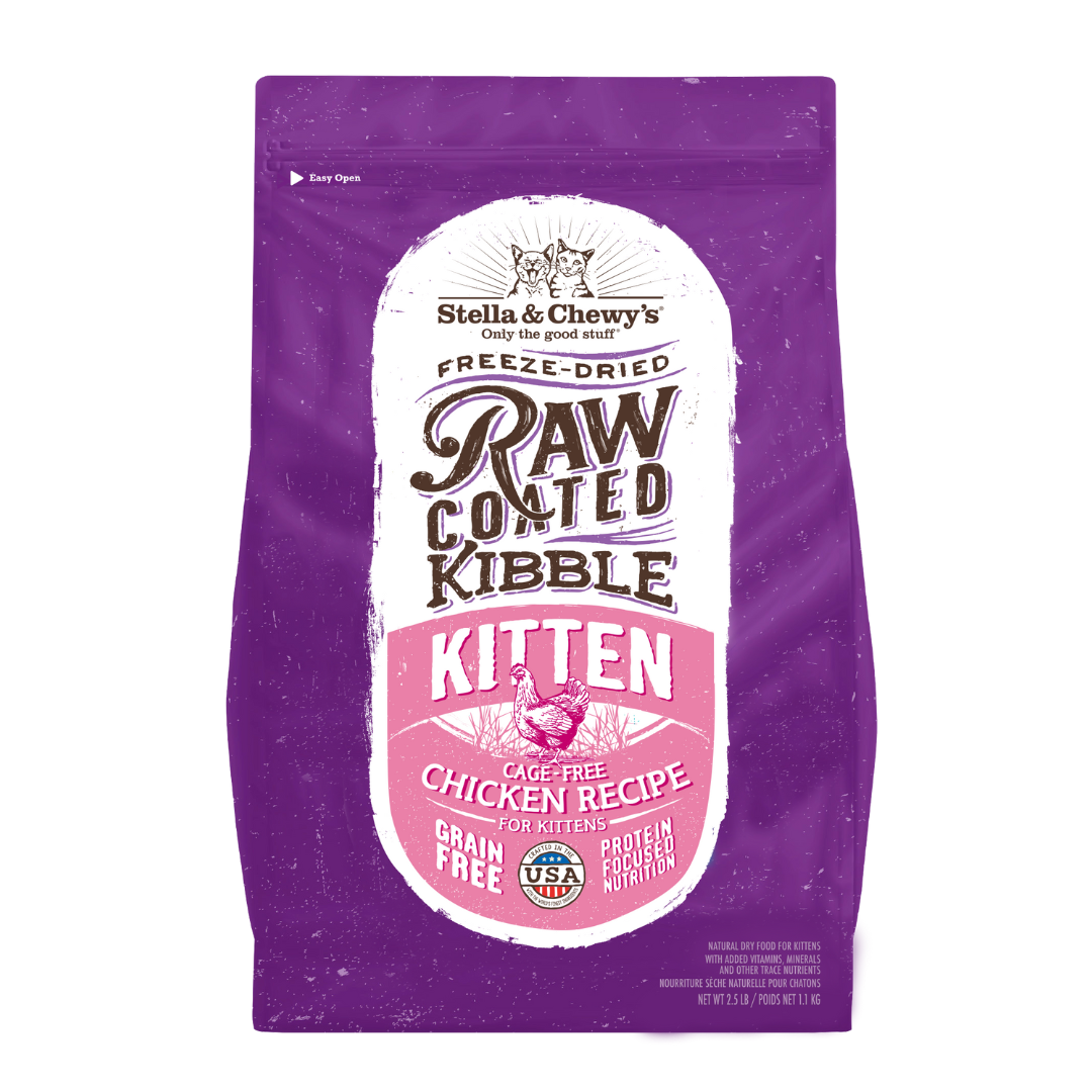 Stella & Chewy’s Raw Coated Dry Kitten Food, 5lb
