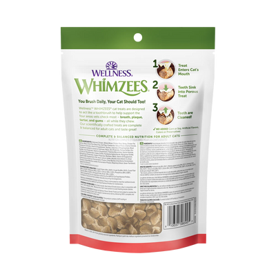 Whimzees Cat Dental Treats - Chicken & Salmon Flavour, 2oz