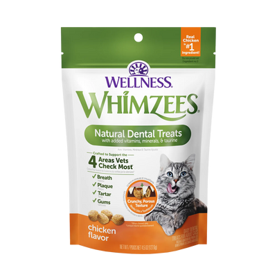 Whimzees Cat Dental Treats - Chicken Flavour, 2oz