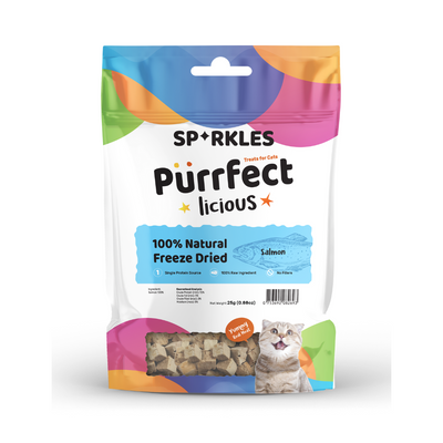 Sparkles Purrfectlicious Freeze Dried Cat Treats – Salmon, 25g