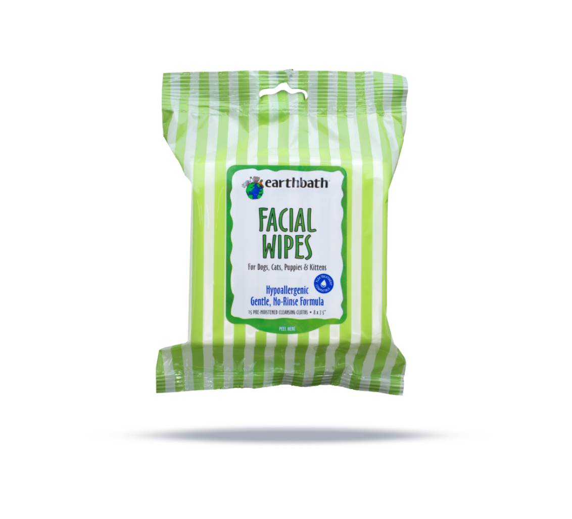 Earthbath Facial Wipes, 25pcs