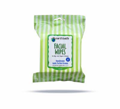 Earthbath Facial Wipes, 25pcs