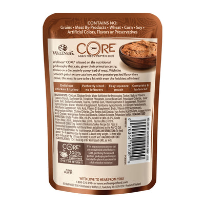 Wellness CORE Tiny Tasters Chicken & Turkey Pate Wet Cat Food, 1.75 oz