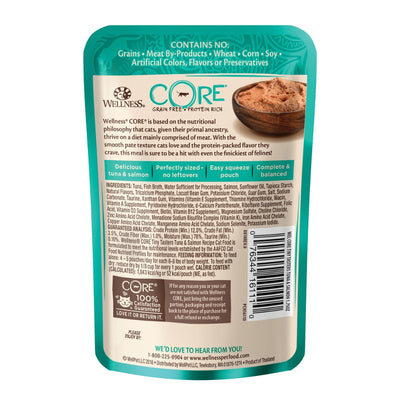 Wellness CORE Tiny Tasters Tuna & Salmon Pate Wet Cat Food, 1.75 oz