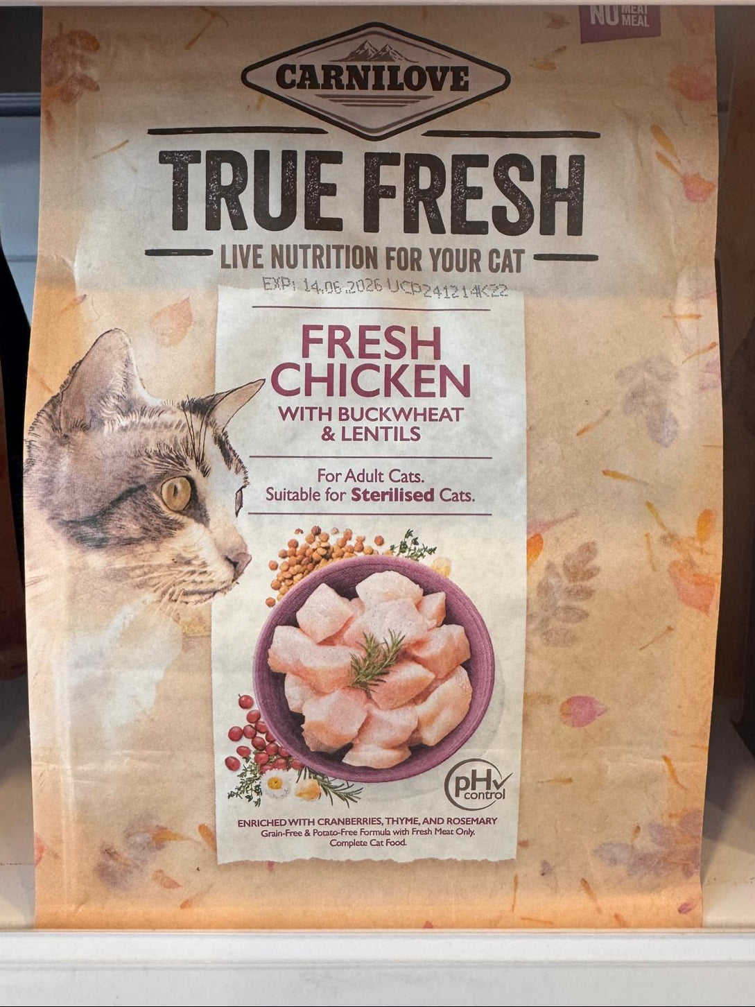 Carnilove - True Fresh Cat Chicken, 340 g
