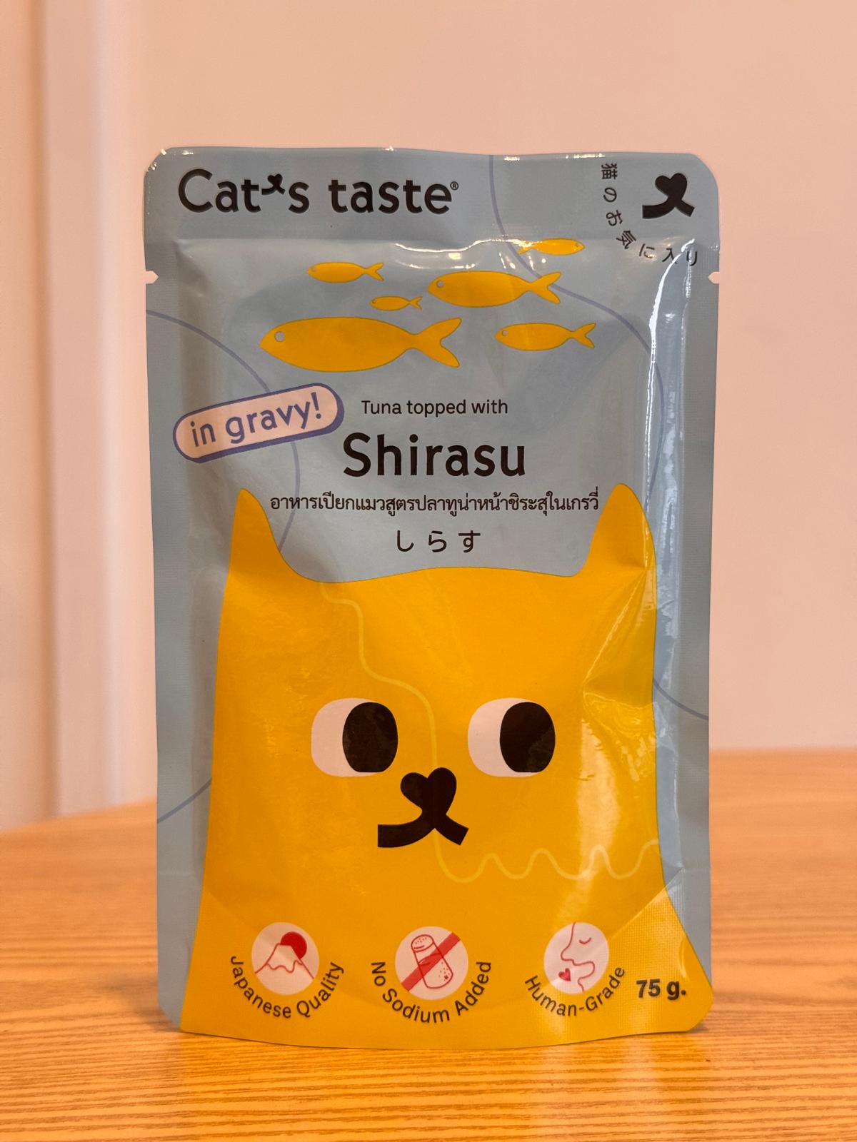Cat's Taste - Tuna topped with Shirasu in Gravy (Pouch) 75g