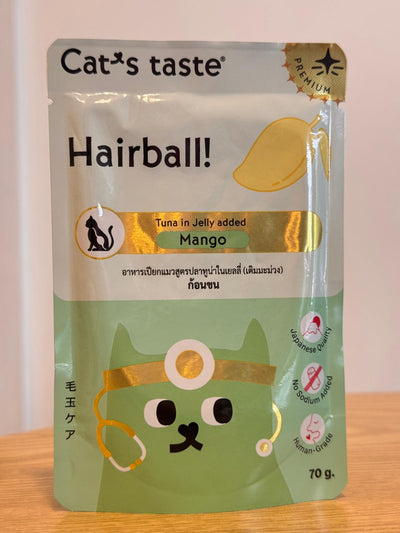 Cat's Taste - Tuna in Jelly added Mango for Hairball Management (Pouch)