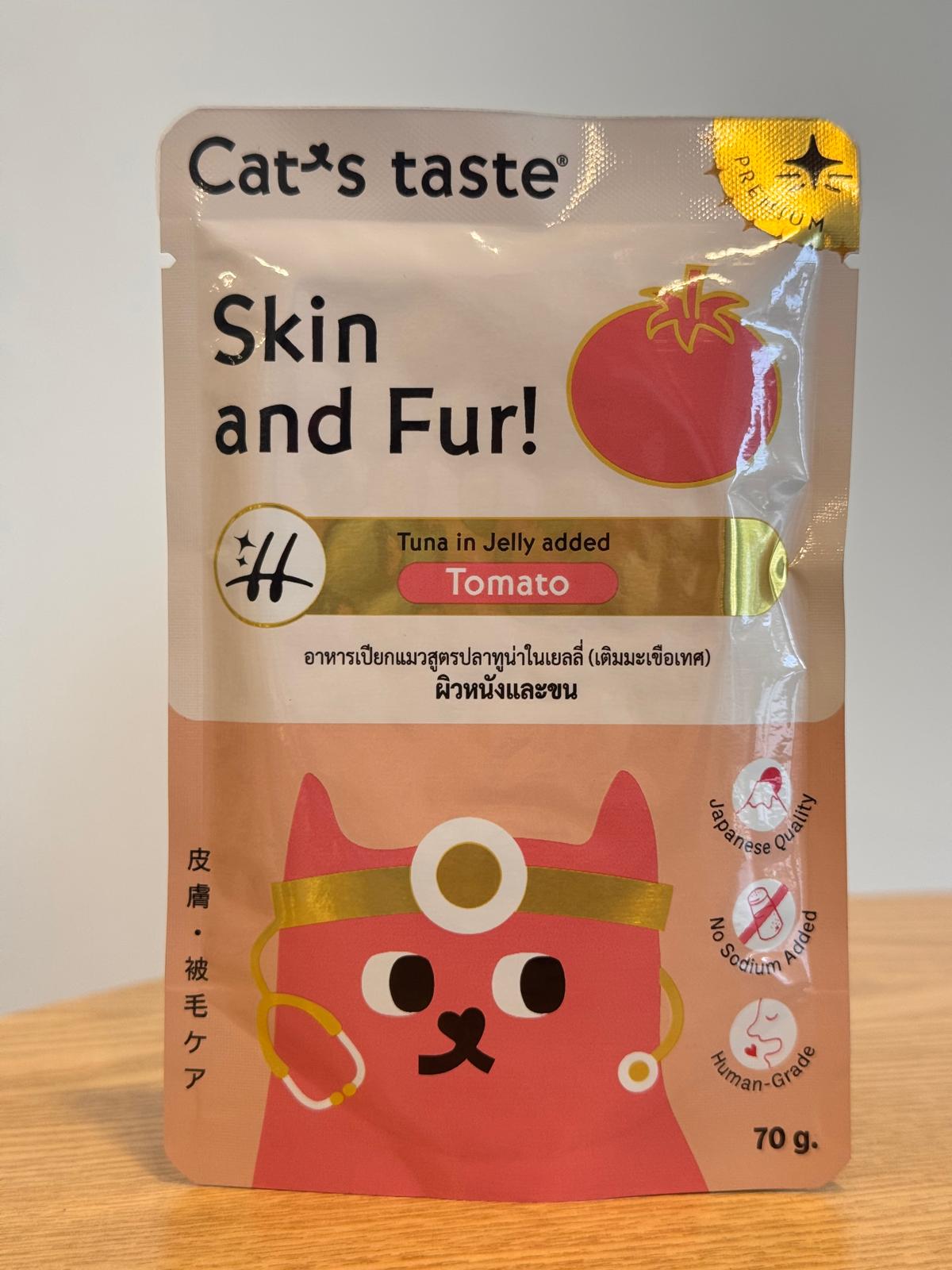 Cat's Taste - Tuna in Jelly added Tomato for Skin & Fur Health (Pouch)
