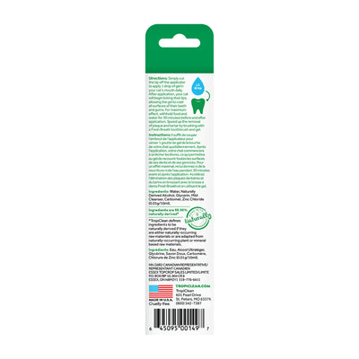 TropiClean Fresh Breath Oral Care Clean Teeth Gel for Cats, 2oz