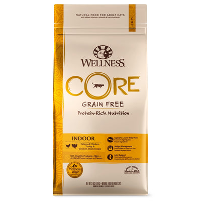 Wellness CORE Indoor Deboned Chicken, Turkey & Chicken Meals Dry Cat Food