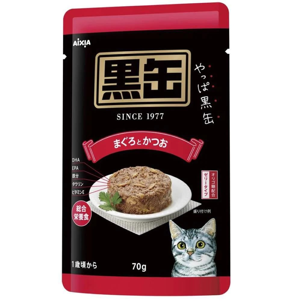 AIXIA Kuro-Can Pouch β Tuna & Skipjack, 70g