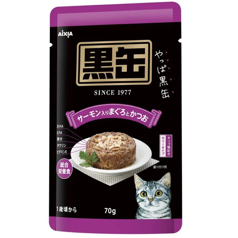 AIXIA Kuro-Can Pouch β Tuna & Skipjack w/Salmon, 70g