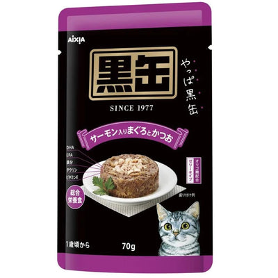 AIXIA Kuro-Can Pouch – Tuna & Skipjack w/Salmon, 70g