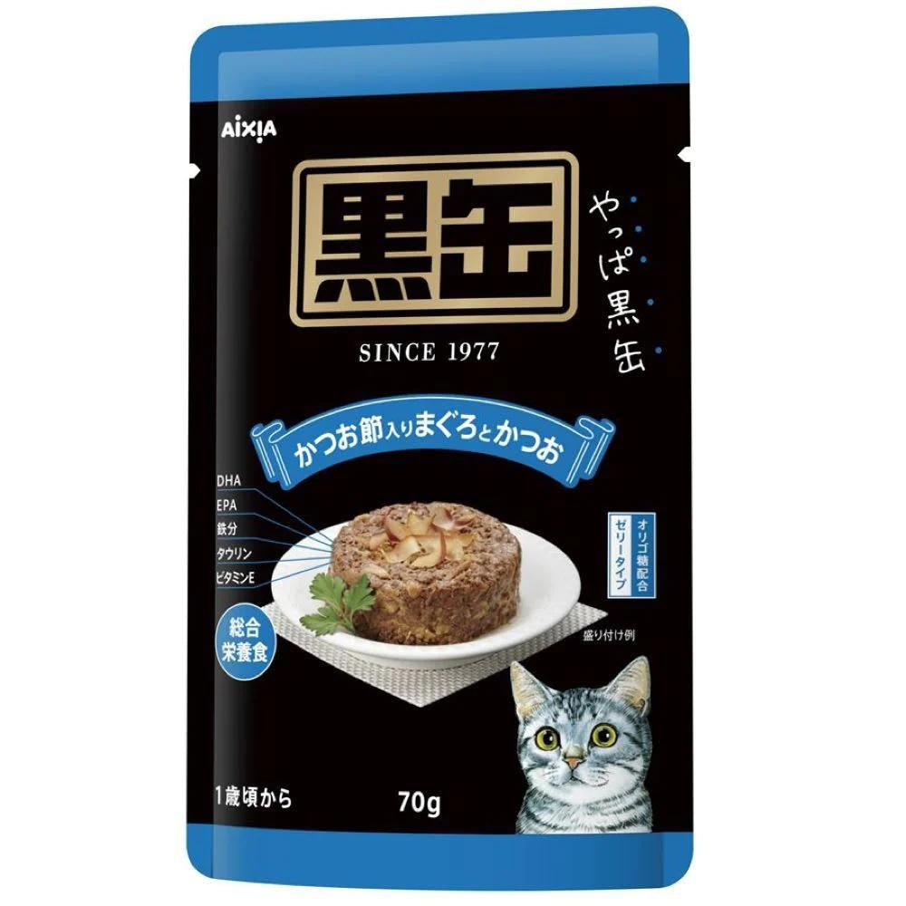 AIXIA Kuro-Can Pouch β Tuna & Skipjack w/ Dried Skipjack, 70g