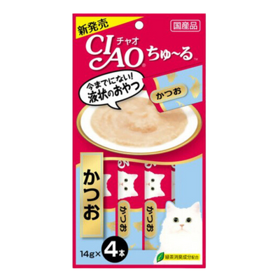 Ciao Churu Katsuo Skipjack Liquid Cat Treats, 56g
