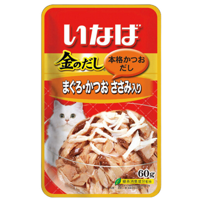 Ciao Golden Stock Pouch – Tuna with Chicken Fillet, 60g