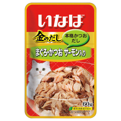 Ciao Golden Stock Pouch – Tuna with Salmon, 60g