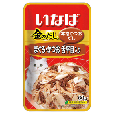 Ciao Golden Stock Pouch – Tuna with Solefish, 60g