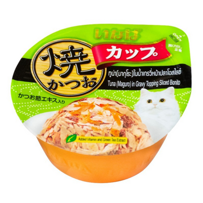 Ciao Grilled Tuna in Gravy with Tuna & Dried Bonito Cups, 70g