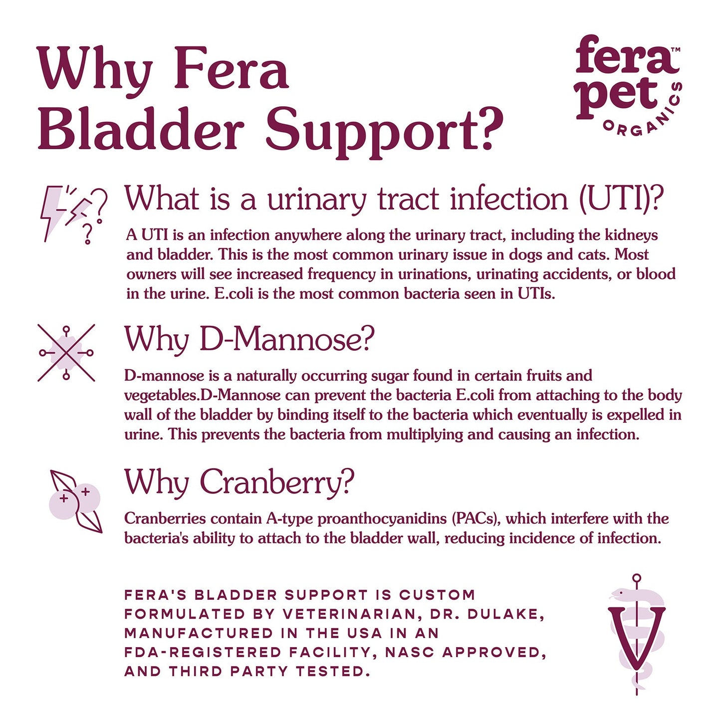 Fera Pet Organics Bladder Support Supplement for Dogs & Cats, 2.1oz