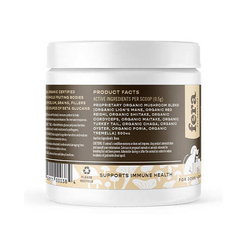 Fera Pet Organics Organic Mushroom Blend for Immune Support, 2.12oz