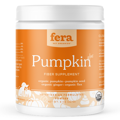 Fera Pets Organics Pumpkin Plus for Gut Support for Dogs and Cats, 8oz