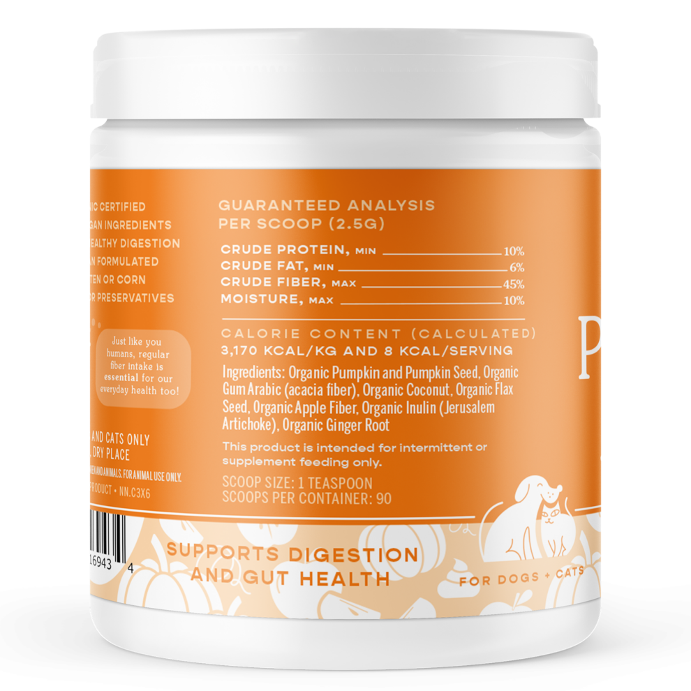 Fera Pets Organics Pumpkin Plus for Gut Support for Dogs and Cats, 8oz