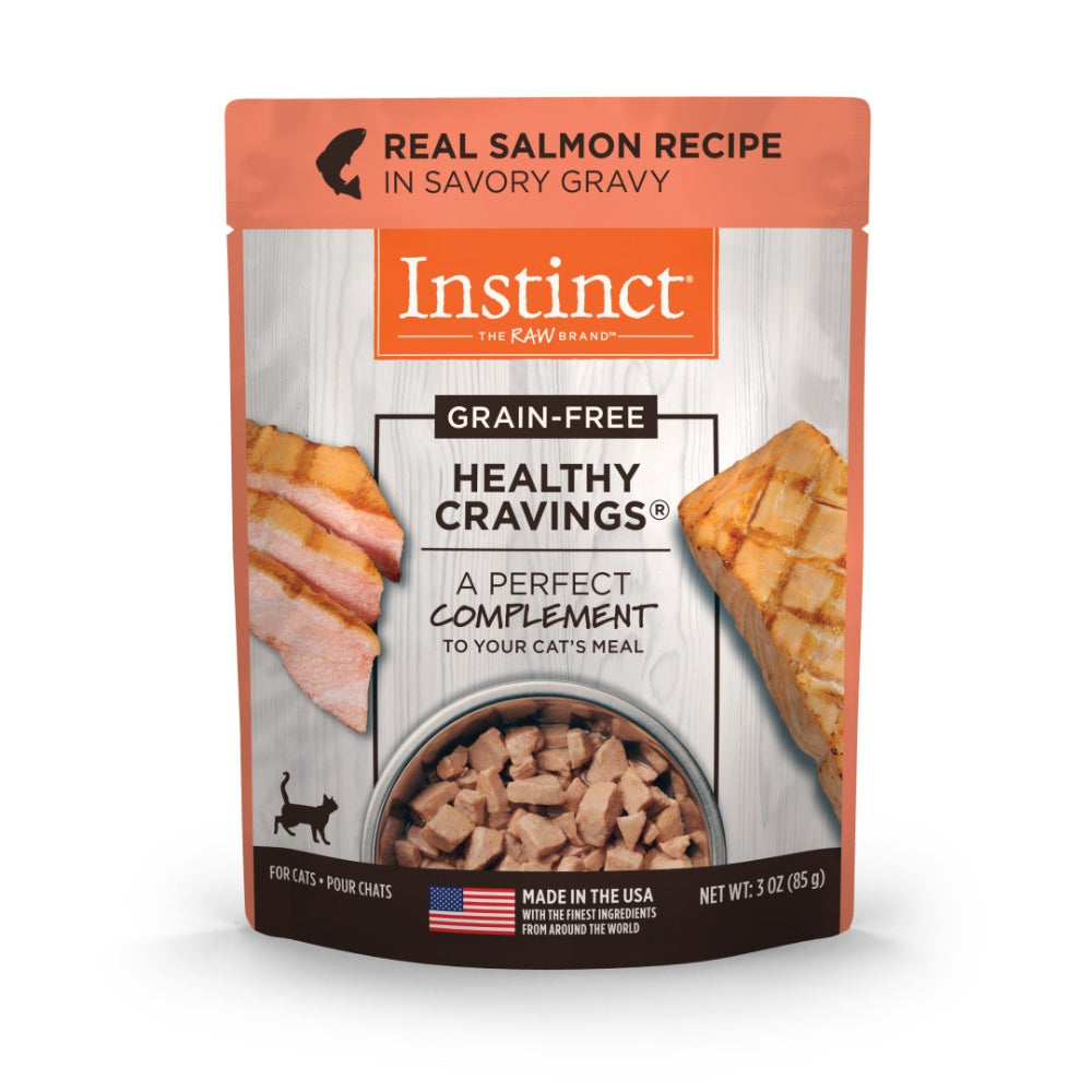 Instinct Healthy Cravings Wet Cat Food Topper – Real Salmon, 3oz