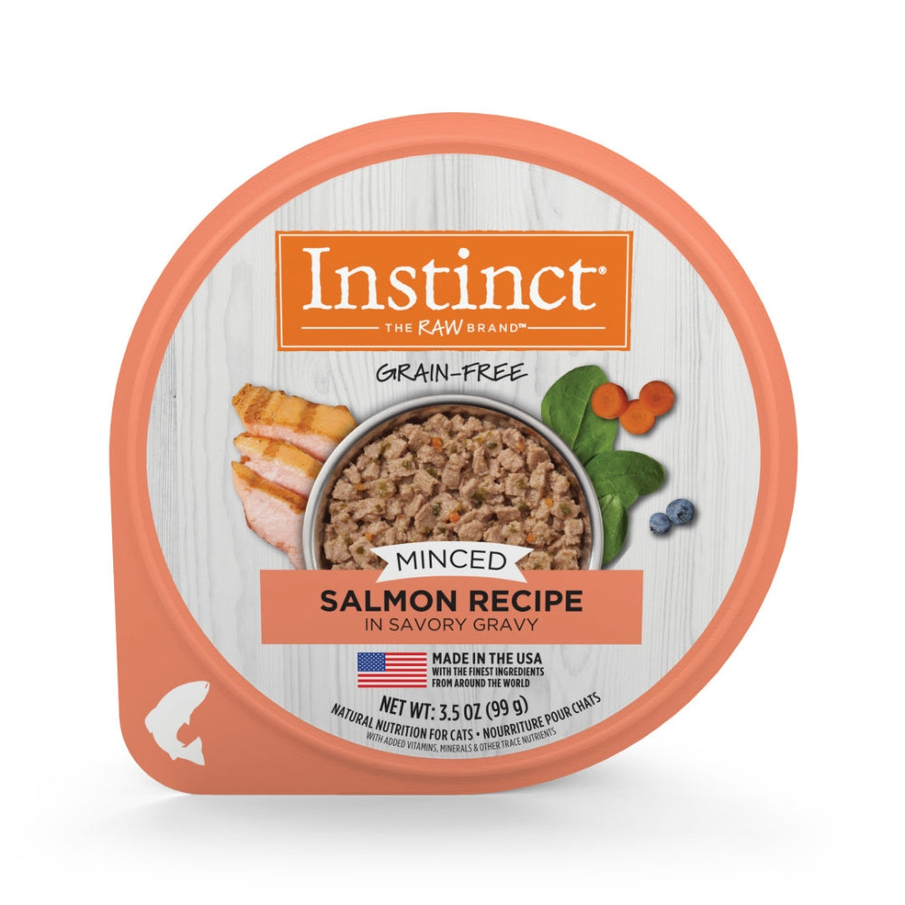 Instinct Grain-Free Minced Recipe Wet Cat Food Cup – Real Salmon
