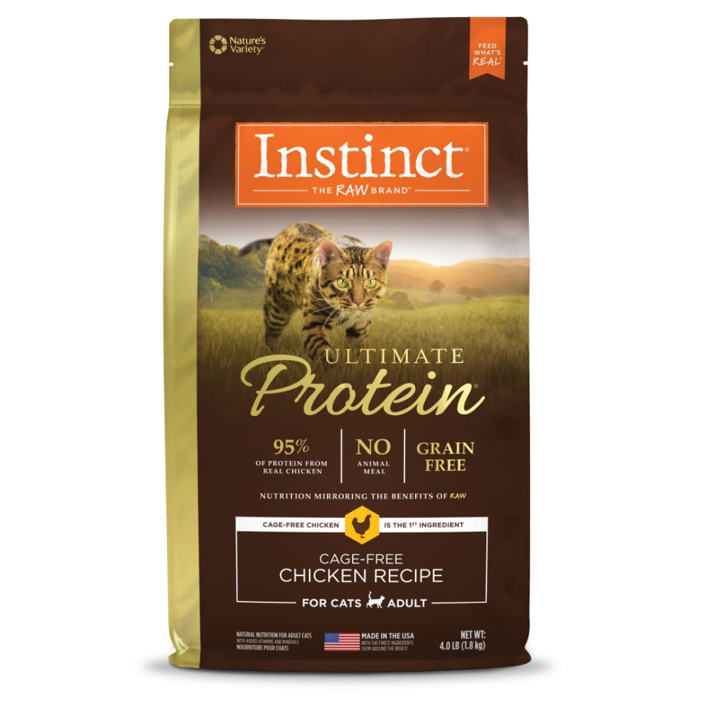 Instinct Ultimate Protein Grain-Free Dry Cat Food β Cage-Free Chicken Recipe, 4lb