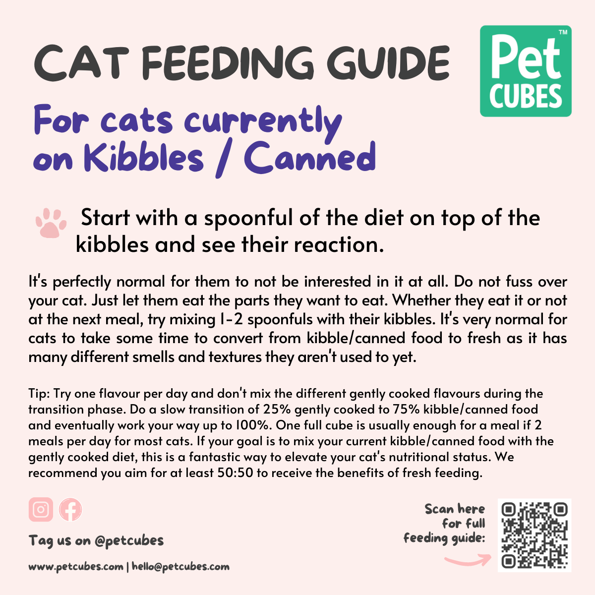 PetCubes Gently Cooked Kangaroo & Fish Cat Food – 1 Case