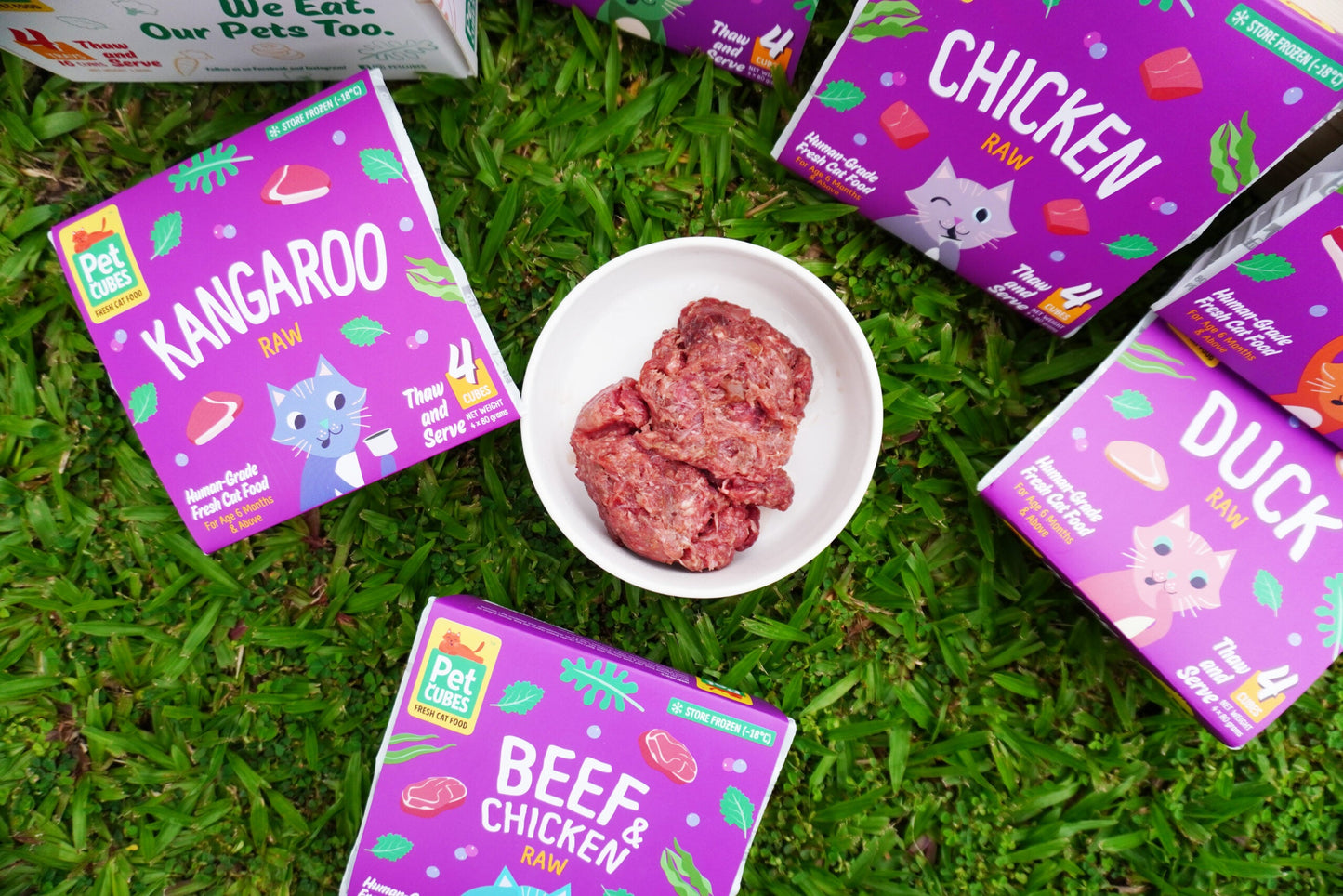 PetCubes Duck Frozen Raw Cat Food