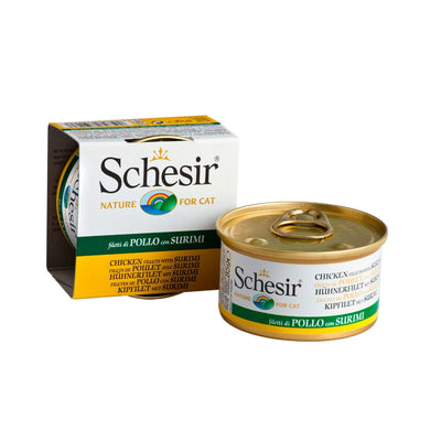 Schesir Chicken Fillet with Surimi in Jelly Canned Cat Food, 85g