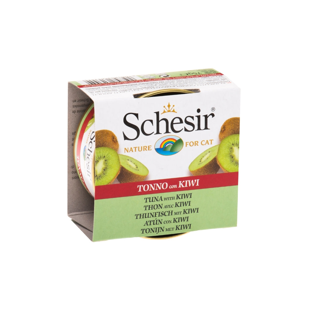 Schesir Tuna and Kiwi Canned Cat Food, 75g