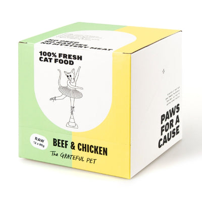 The Grateful Pet Raw Cat Food - Beef & Chicken