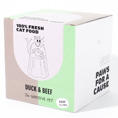 The Grateful Pet Raw Cat Food - Duck & Beef
